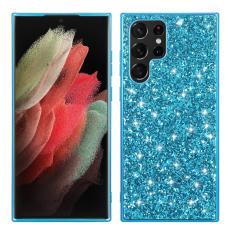  Galaxy S24 Ultra Skal Sparkling Glitter Bl&aring;