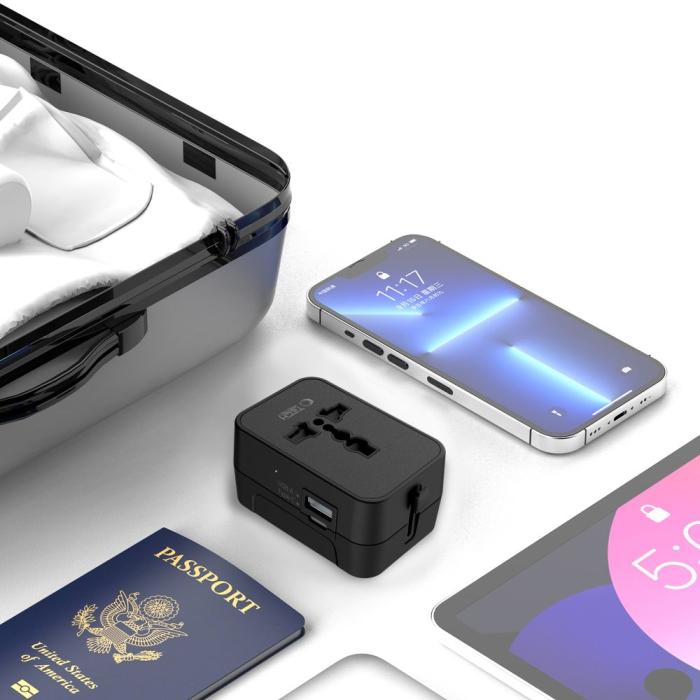 Bild 5, Tech-Protect Tech-Protect Reseadapter EU / UK / US / AU Svart