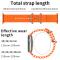 ColorPop Apple Watch 42/44/45/46/49 mm Armband Ocean Wave Orange