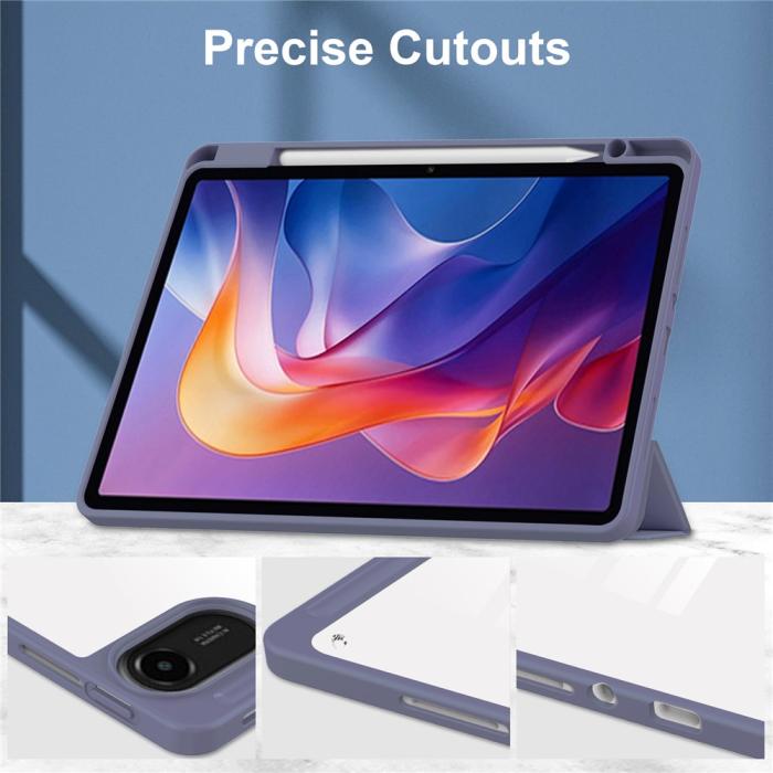 Bild 4,  Xiaomi Redmi Pad 2 Fodral Tri-Fold Hybrid Lila