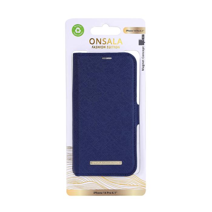 Bild 2, Onsala ONSALA iPhone 14 Pro Fodral ECO Navy Blue