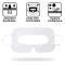  100-PACK Engångs VR Ansiktsmask