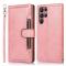  Galaxy S23 Ultra Fodral Multifunktionell Split Läder Roséguld