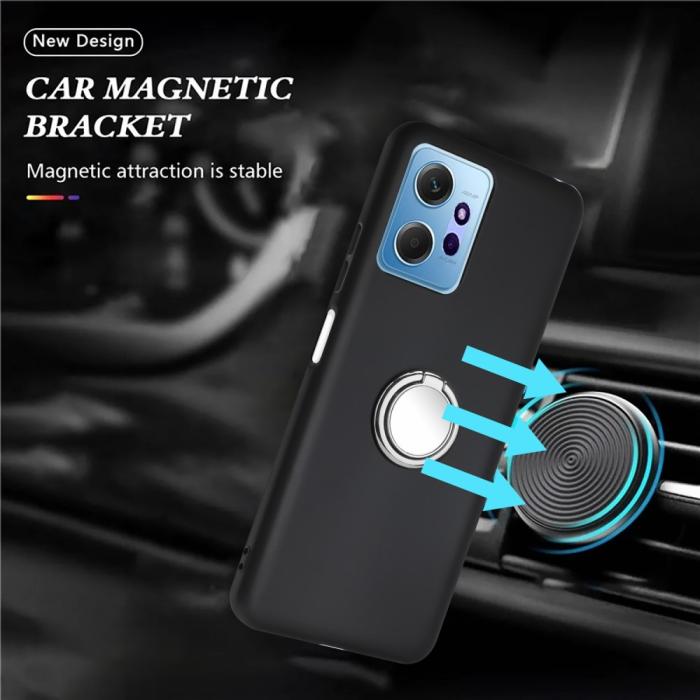 Bild 3,  Xiaomi Redmi Note 14 4G Skal Ring Svart / Silver