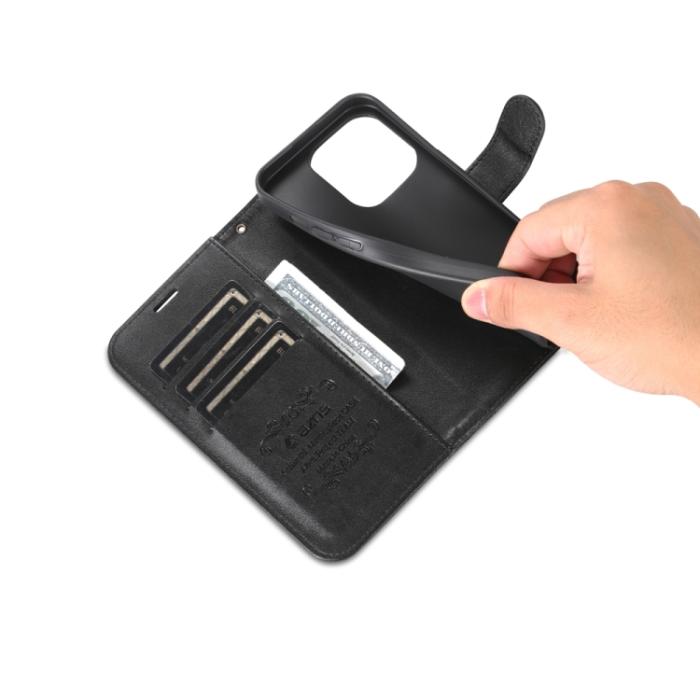 Bild 6, AZNS AZNS iPhone 15 Pro Fodral Läder Svart