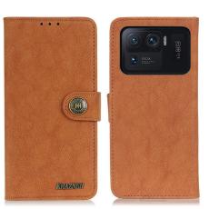 KHAZNEH Xiaomi Mi 11 Ultra - KHAZNEH Split L&auml;der Fodral - Brun