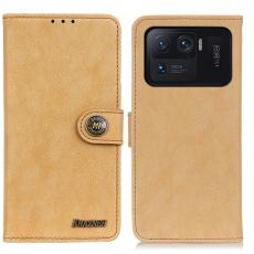 KHAZNEH Xiaomi Mi 11 Ultra - KHAZNEH Split L&auml;der Fodral - Beige