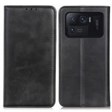  Xiaomi Mi 11 Ultra - Split L&auml;der Flip Fodral - Svart