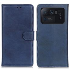  Xiaomi Mi 11 Ultra - Solid L&auml;der Fodral - Bl&aring;