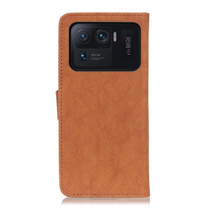 Bild 3, KHAZNEH Xiaomi Mi 11 Ultra - KHAZNEH Split Läder Fodral - Brun