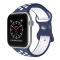 ColorPop Sportarmband Dual-Color Apple Watch 42/44/45/46/49 mm (S/M) Blå/Vit