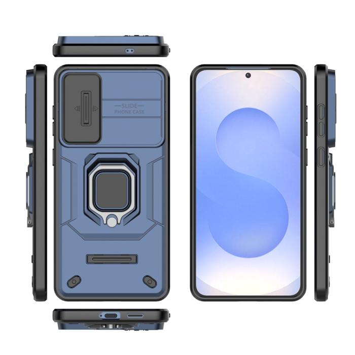 Bild 5,  Samsung Galaxy S25 Edge Skal CamShield Ring Hybrid Blå