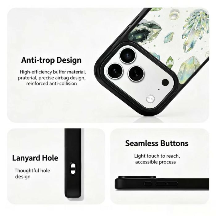 Bild 3,  iPhone 18 Pro / 17 Pro Skal MagSafe UV-Mönster Diamanter