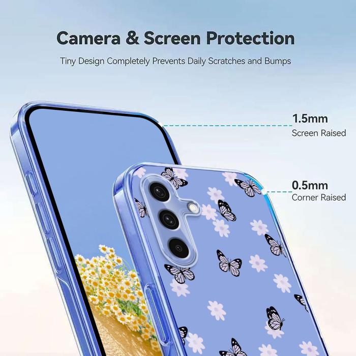 Bild 3,  Samsung Galaxy A27 5G TPU Fjärilar/Blommor