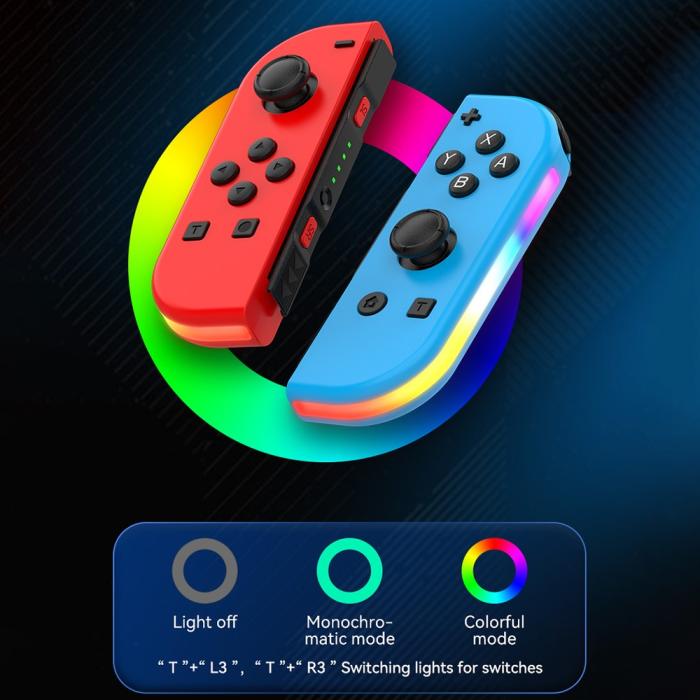 Bild 3,  Nintendo Switch Joy-Con Kontroll RGB Grå