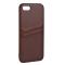 Buffalo Buffalo iPhone 7/8/SE Skal Läder Med 2 Kortfack Brun