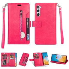  Samsung Galaxy S23 Plus Fodral Multifunktionell Med Frontficka R&ouml;d