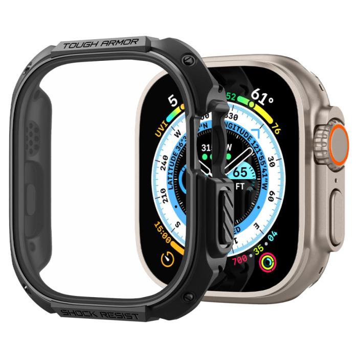 Bild 4, Spigen Spigen Apple Watch Ultra 49 mm Skal Tough Armor Svart