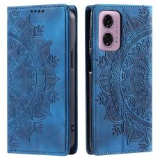  Motorola Moto G04 4G/G24 4G Fodral Filp Mandala Bl&aring;