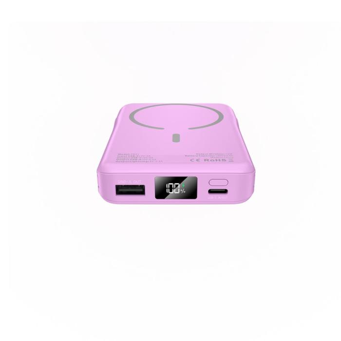 Bild 5, Tech-Protect Tech-Protect 10000 mAh MagSafe PowerBank LifeMag Lavender