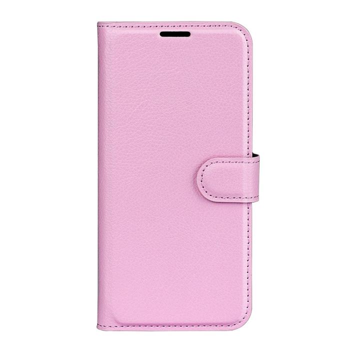Bild 5,  Motorola Moto G55 5G Fodral Litchi Läder Ljus Rosa