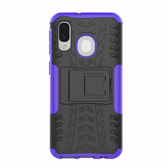 Bild 4,  Samsung Galaxy J6 Plus - Stöttåliga skalet med stöd - Lila