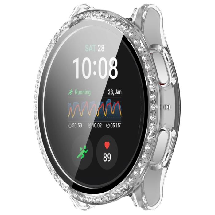 Bild 5,  Galaxy Watch 7 40 mm Skal Med Skärmskydd Strass Transparent