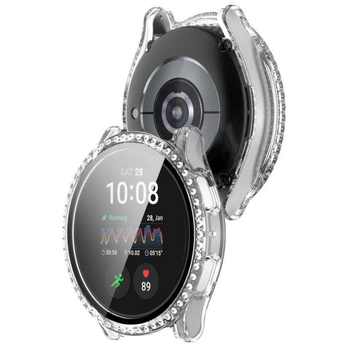 Bild 6,  Galaxy Watch 7 40 mm Skal Med Skärmskydd Strass Transparent