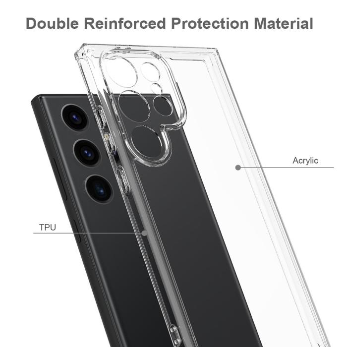 Bild 5,  Samsung Galaxy S24 Ultra Skal Akryl/TPU Transparent