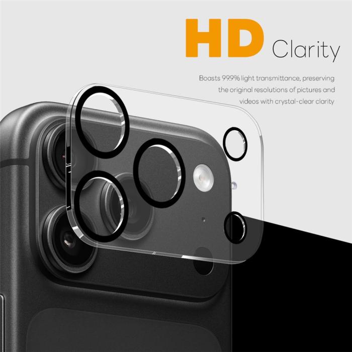 Bild 2, NORTHJO NORTHJO iPhone 18 Pro Max 2-PACK Linsskydd Svarta Ringar