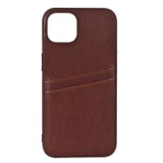 Buffalo Buffalo iPhone 12 / 12 Pro Skal L&auml;der Med 2 Kortfack Brun