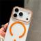  iPhone 17 Pro Max Skal MagSafe Transparent / Orange