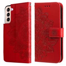 Samsung Galaxy S22 Fodral Mandala Blomma R&ouml;d