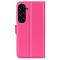  Samsung Galaxy S23 FE Fodral Litchi Textur Rosa