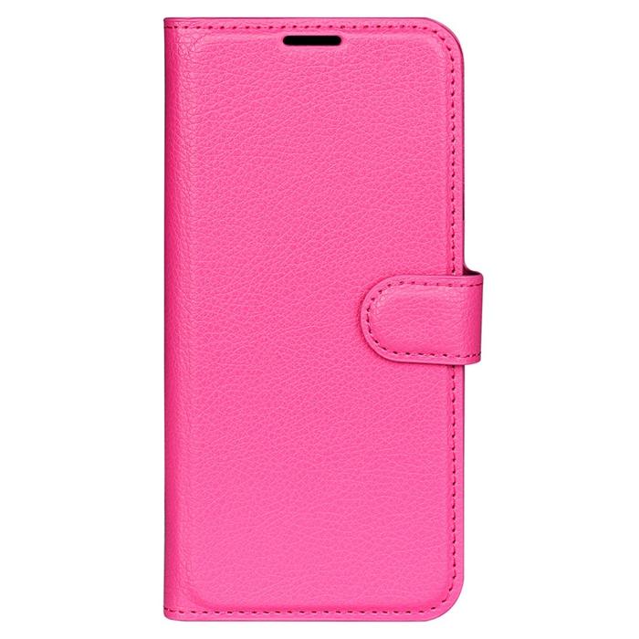 Bild 5,  Samsung Galaxy S23 FE Fodral Litchi Textur Rosa