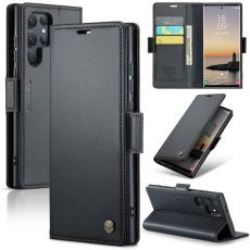 CASEME CASEME Galaxy S25 Ultra Fodral RFID Slim L&auml;der Svart