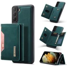DG.MING DG.MING Samsung Galaxy S21 FE Skal 2in1 Magnetisk Avtagbart Kortfack Gr&ouml;n