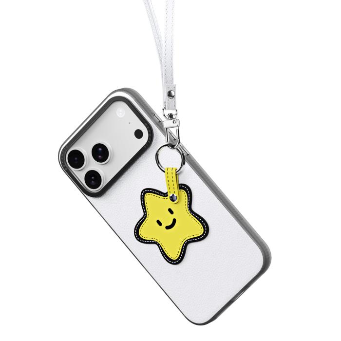 Bild 3, DUX DUCIS DUX DUCIS iPhone 18 Pro/17 Pro Skal PU-Läder Stjärna Vit