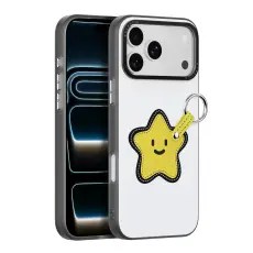 DUX DUCIS DUX DUCIS iPhone 18 Pro/17 Pro Skal PU-L&auml;der Stj&auml;rna Vit