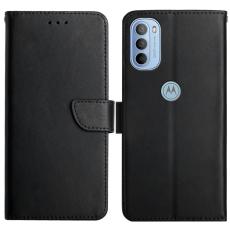  Motorola Moto G31 / G41 Fodral Nappa Textur &Auml;kta L&auml;der Svart