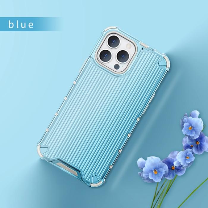 Bild 2,  iPhone 12 Pro Max Skal Shockproof Resväska Design Blå