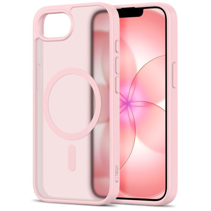 Bild 2, Tech-Protect Tech-Protect iPhone 17e / 16e Skal MagSafe BasicMag Matte Soft Pink