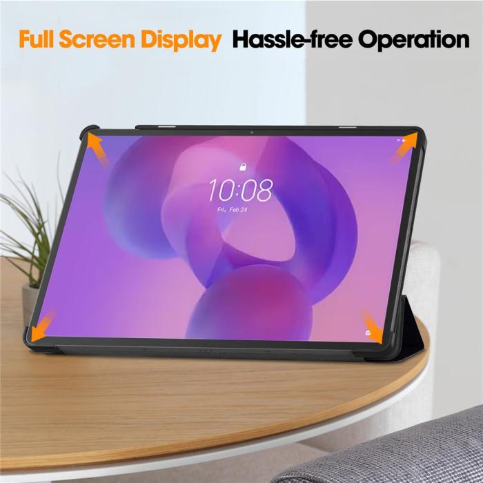 Bild 6,  Lenovo Idea Tab Pro Fodral Tri-Fold Dont Touch Me