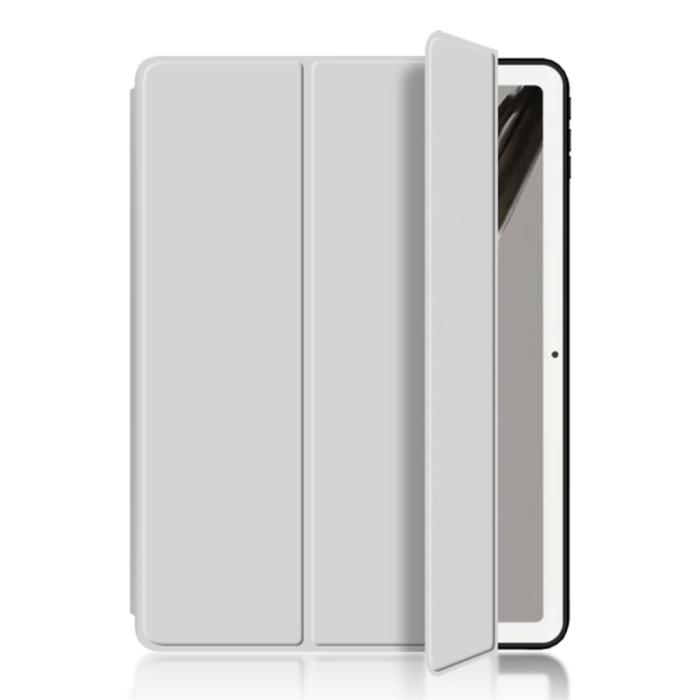 Bild 5,  Google Pixel Tablet Fodral Tri-Fold Läder Grå