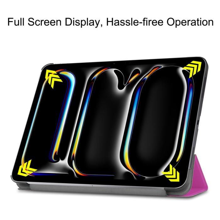 Bild 3,  iPad Pro 11 2025/2024 Fodral Tri-Fold Lila