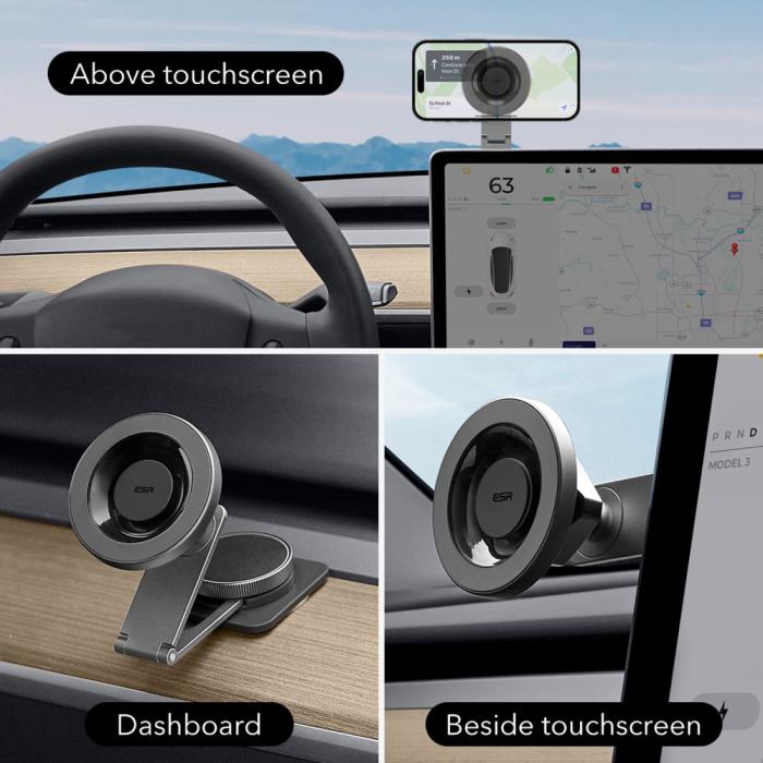 Bild 4, ESR ESR MagSafe Mobilhållare För Skärmar / Instrumentbräda Svart
