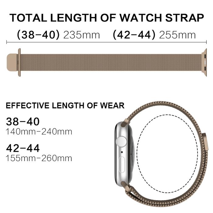 Bild 4, ColorPop ColorPop Milanese Loop Metall Armband Apple Watch 42/44/45/46/49 mm
