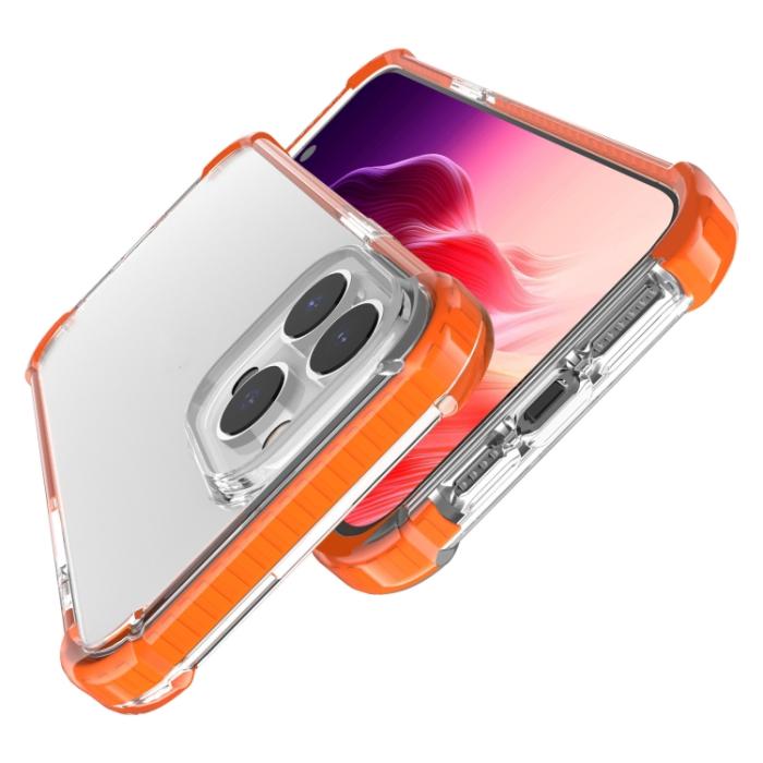 Bild 4,  iPhone 15 Pro Skal Shockproof Akryl/TPU Orange