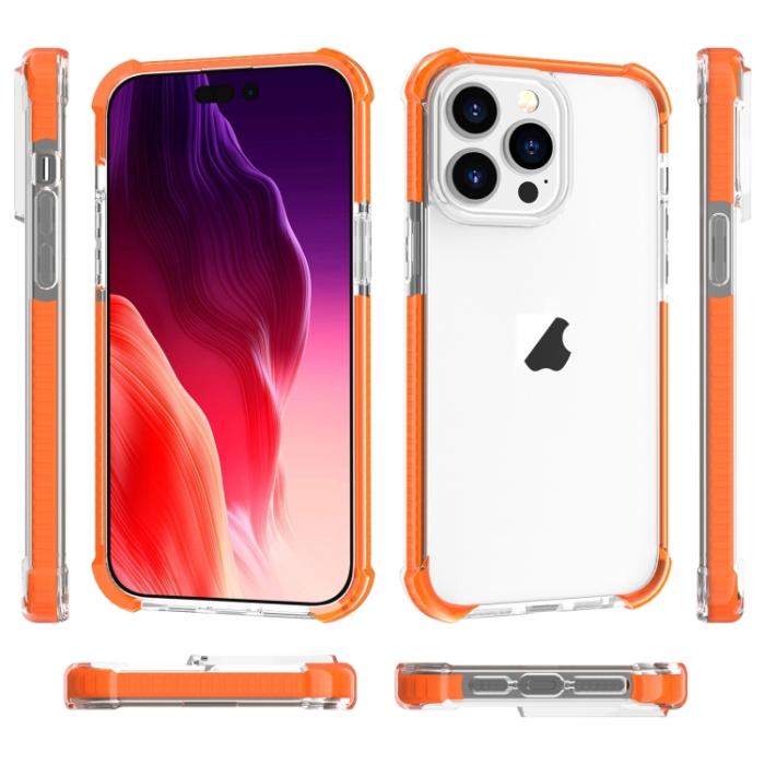 Bild 6,  iPhone 15 Pro Skal Shockproof Akryl/TPU Orange