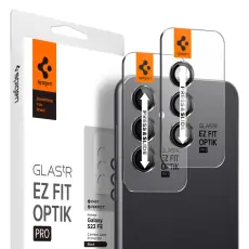 Spigen Spigen Galaxy S23 FE 2-PACK Optik.tR "Ez Fit" Linsskydd Svart